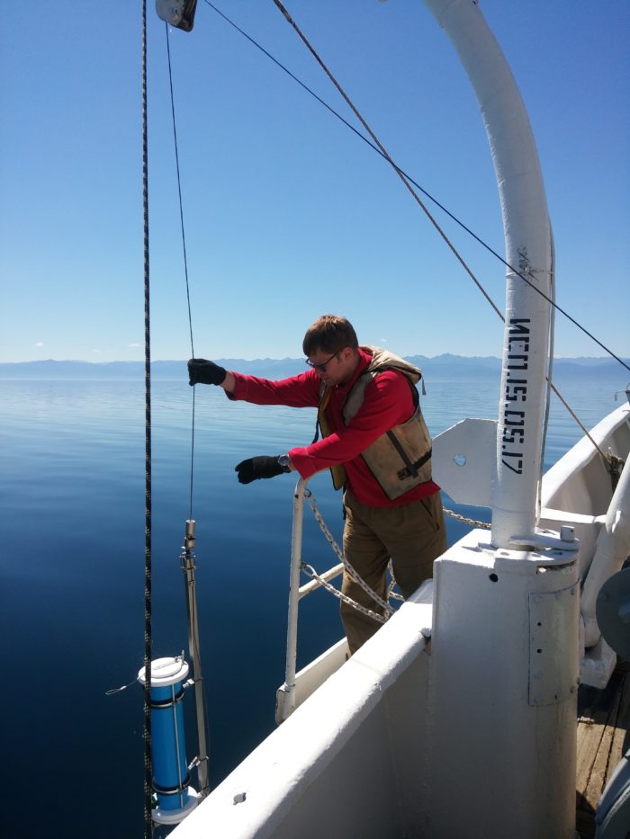 морские геохимические исследования - Отбор придонных вод