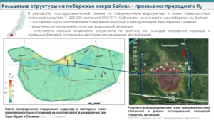 Кольцевые структуры на побережье озера Байкал – проявления природного Н2 